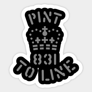 Pint Mark Sticker